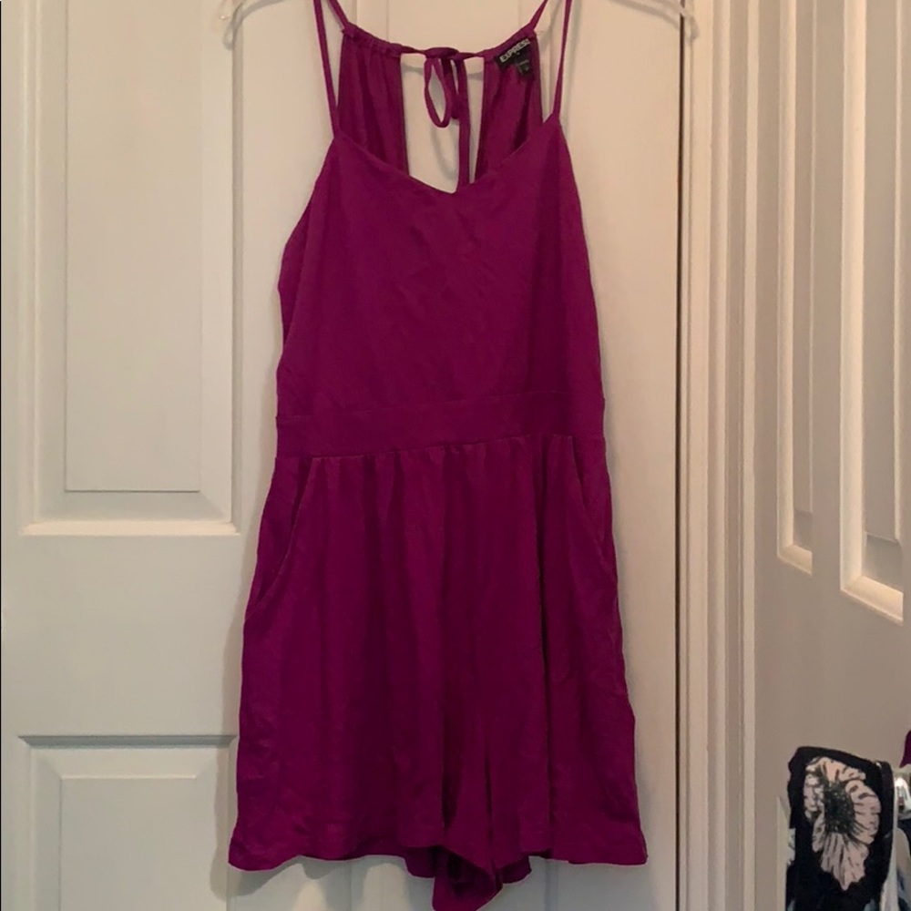 Express Purple / Plum Romper - small